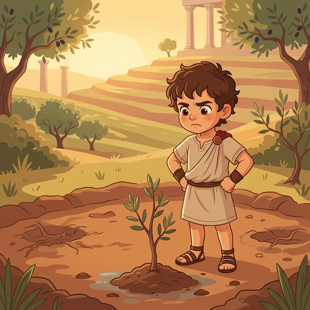 Kynthos frowning